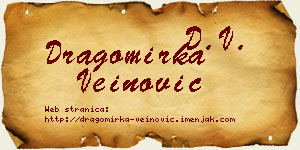 Dragomirka Veinović vizit kartica